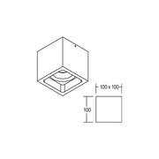 Brumberg Leuchten - Downlight/Strahler/Flutlicht LED-Aufbaudownlight sw 12075183 15W 3000K 1125lm