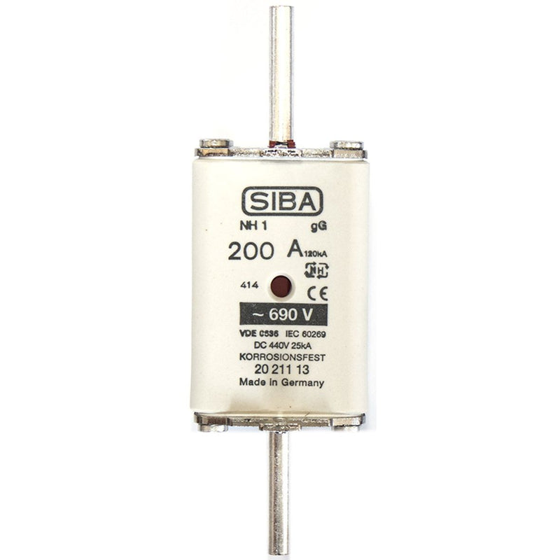 Siba - Messersicherung NH-Sicherungseinsatz 2021213.400 NH2 400A gG 690V − 3 Stück