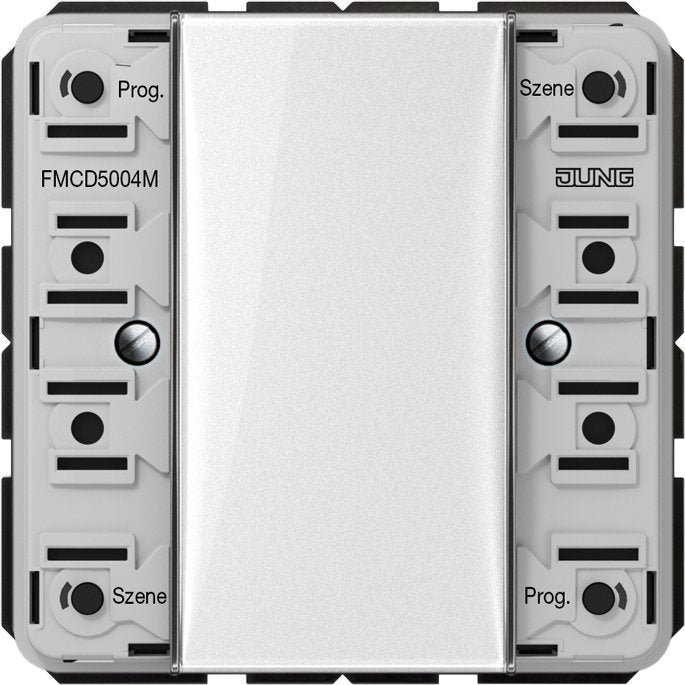 Jung - Sender/Fernbedienung für Installationsschalterprogramme eNet Funk-Wandsender-Modul FM CD 5004 M 4-fach