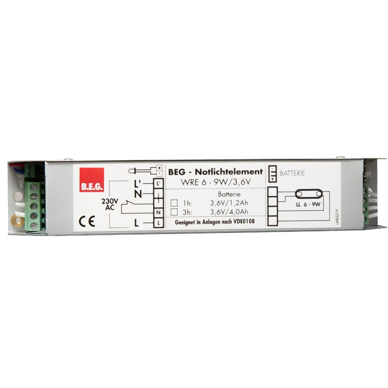 BEG Brück Electronic - Notlichtbaustein Akku Zubehör WRE 3,6V/ 1h o. Akku