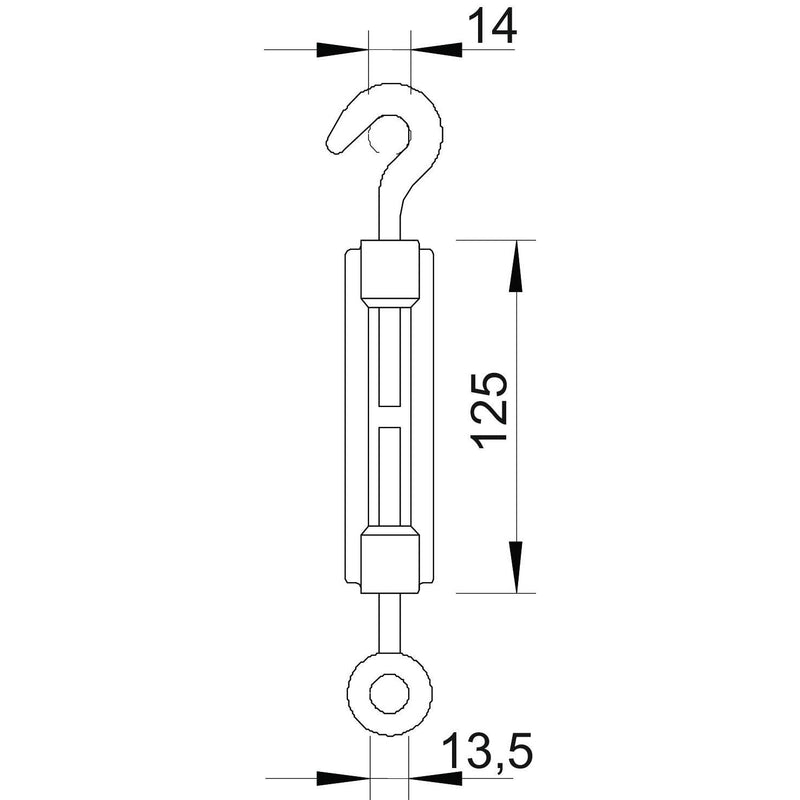 OBO Bettermann - Spannschloss 945 M10 G (3/8Z.),galv.vz