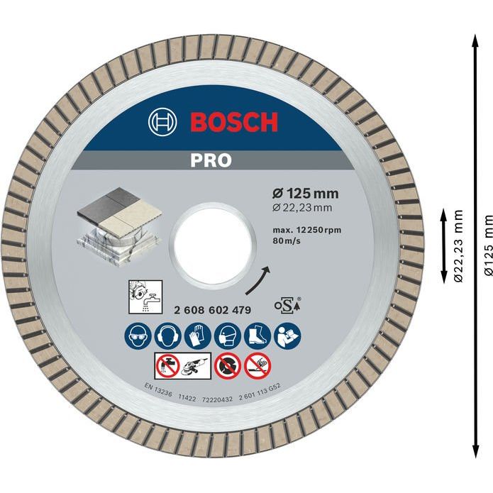 Bosch - Trenn-/Schleifscheibe PRO Ceramic 2608602479 Diamanttrennscheibe