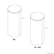 Bosch Thermotechnik - Speicher für Zentralheizung/Wärmepumpe Pufferspeicher BH500-61B STORA 500L, silber