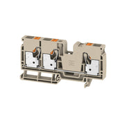 Weidmüller - Durchgangs-Reihenklemme Durchgangsreihenklemme A3C 10 10 mm², beige − 25 Stück