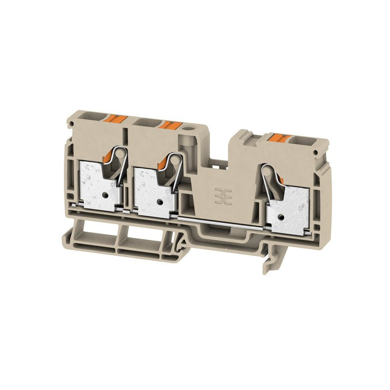 Weidmüller - Durchgangs-Reihenklemme Durchgangsreihenklemme A3C 10 10 mm², beige − 25 Stück