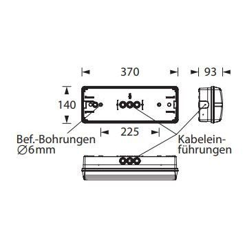 Lichtline - Sicherheitsleuchte LED-Sicherheitsleuchte K44W650096W ZL