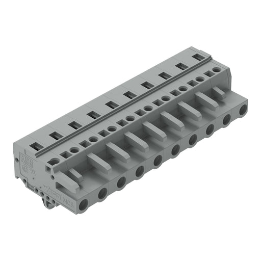 WAGO - Kabelsteckverbinder für Leiterplattensteckverbinder 1-Leiter-Federleiste 231-210/008-000 CAGECLAMP,2,5 mm²,gr − 25 Stück