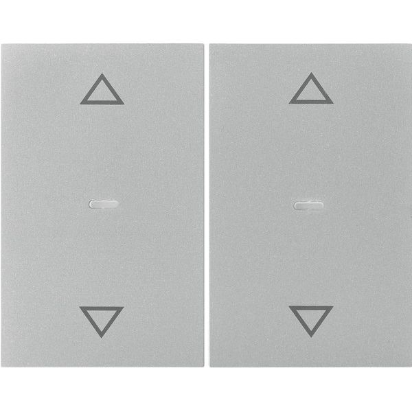 Berker - Abdeckung/Bedienelement für Installationsschalterprogramme Abdeckung Tastsensor-Modul 80961373 2-fach edelstahl