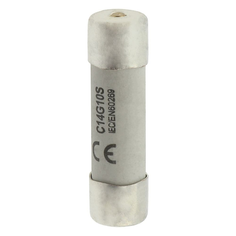 Eaton - Zylindrische Sicherung Sicherungseinsatz Nieders. CYL GG 14,#C14G10S 10A AC 500V 120kA − 10 Stück