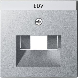 Gira - Einsatz/Abdeckung für Kommunikationstechnik Zentralplatte UAE/IAE alu 028426 m.Schriftf.,System55
