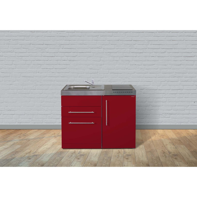 Stengel - Mini-Küche Miniküche Premiumline MPGSBR110KSGSGKFreBl Bordeauxrot