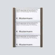 Siedle&Söhne - Zubehör/Ersatzteile für Türkommunikation Namensschild Bernst-Glim 200029958-00 f. TM612-3/BTM650-05