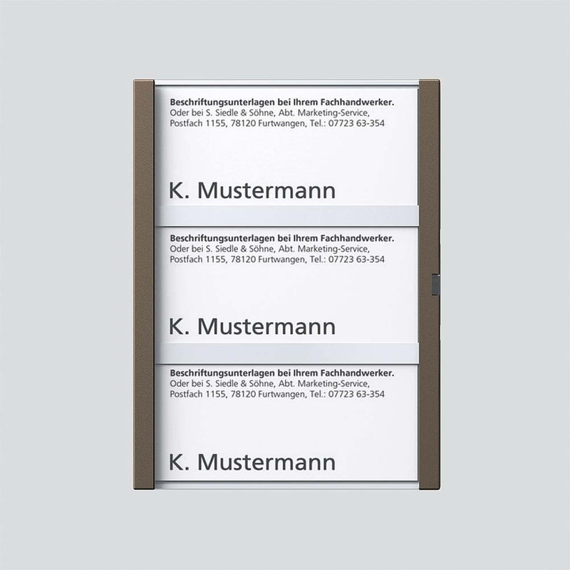 Siedle&Söhne - Zubehör/Ersatzteile für Türkommunikation Namensschild Bernst-Glim 200029958-00 f. TM612-3/BTM650-05