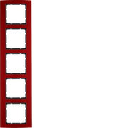 Berker - Abdeckrahmen Rahmen rt/anth 10153012 5fach