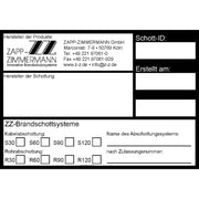 Niedax - Zubehör/Ersatzteile für Brandabschottung Wandschild BSW 90