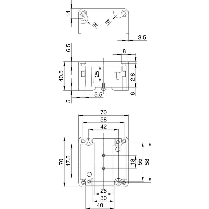 Weidmüller - Gehäuse/Schaltschrank (leer) Alu-Gehäuse KLIPPON K1