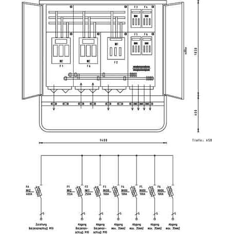 SAA Schaltanlagen - Baustromverteiler Verteilerschrank EN-V 400-AV