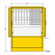 Walther Werke - Baustromverteiler Indus .u. Marktplatzvert. 83216800 mit 12 NH-Abgängen