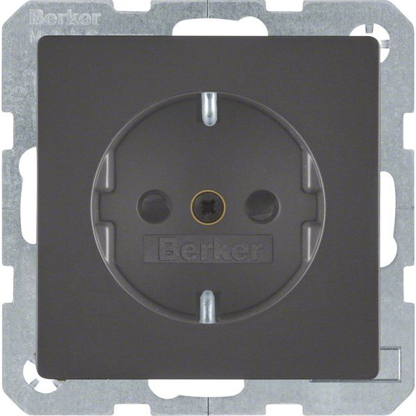 Berker - Steckdose SCHUKO-Steckdose anth/sa 41236086