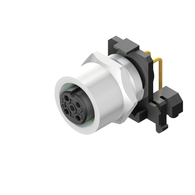 Weidmüller - Rundsteckverbinder, Einbau (PCB) Stecker SAIEW-M12B-4-FTL M12 − 10 Stück