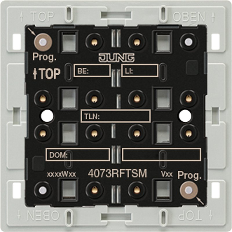 Jung - Bussystem-Tastsensor KNX Funk-Tastsensor-Modul 4073 RF TSM Adapterrahmen 3-fach − 1 Stück