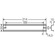 Hensel - Tragschiene DK TS 50 Q 214mm