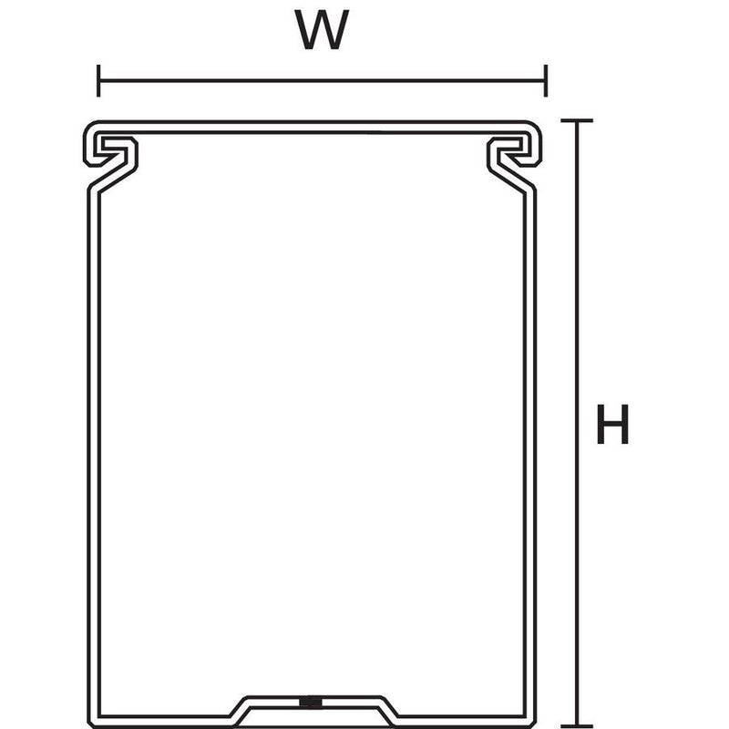 HellermannTyton - Verdrahtungskanal HTWD-PW-25X40 25x40, grau − 72 Meter