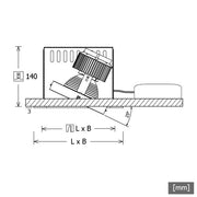 LTS Licht&Leuchten - Downlight/Strahler/Flutlicht LED-Einbaustrahler SCEKLP 20.3030.35 ws Scene2 830 35° D140