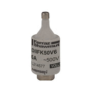 Mersen - D-Sicherungseinsatz DIIFK50V6 DII flink 6A/500V − 25 Stück