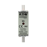 Eaton - Messersicherung Sicherungseinsatz Nieders. NH-SICHERU#6NHG000B 6A AC 500V 120kA − 3 Stück