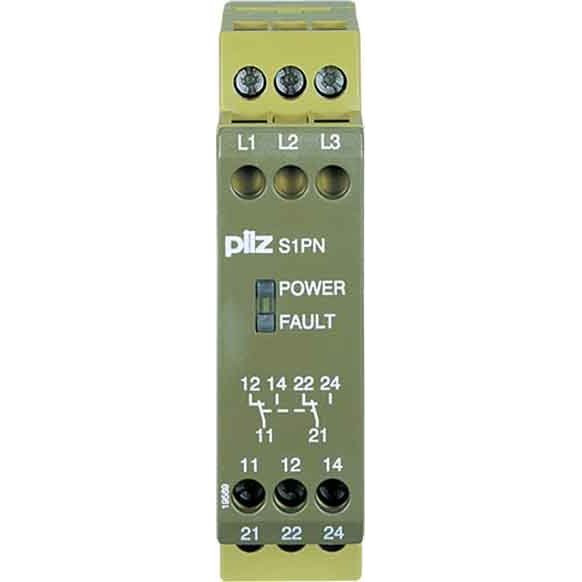 Pilz - Phasenüberwachungsgerät Phasenfolgeüberwach.relais S1PN #890200 200-240VAC 2c/o
