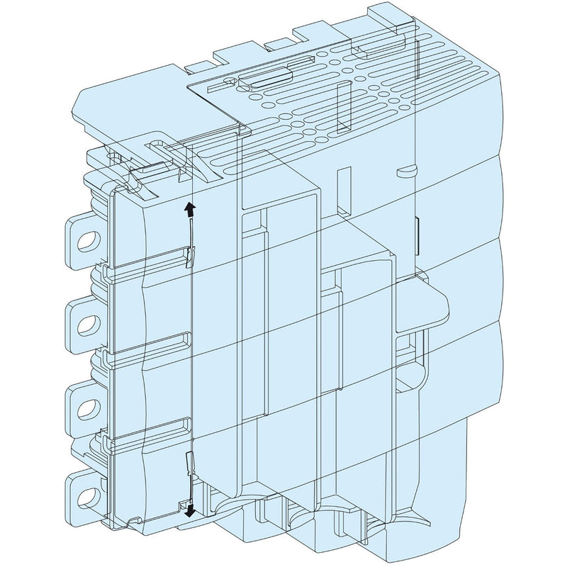 Schneider Electric - Komponente für den Ausbau (Schaltschrank) PrismaSeT-P, Einspeisebloc LVS04067 k, ComPacT NSX100-25
