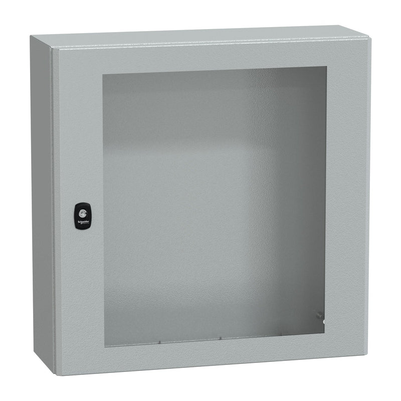 Schneider Electric - Gehäuse/Schaltschrank (leer) Wandschrank RAL 7035 NSYS3D6620T 600x600x200 Sichttür