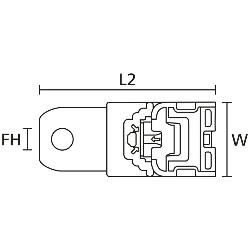 HellermannTyton - Befestigungsschelle für Kabel/Rohre Befestigungelement RCA180SM10 PA66 116,2x34,9mm, M10 − 300 Stück
