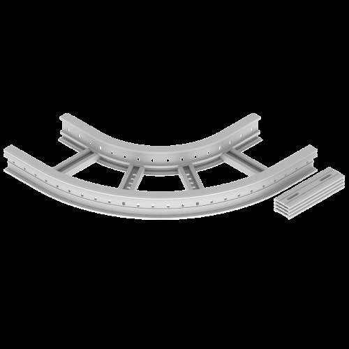 Unex - Bogen für Kabelleiter Flachbogen 45 Grad 67306-44 85x300 R300 − 1 Stück by Unex
