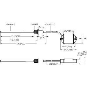 Turck - RFID-Transponder Datenträger HF TW-Q40-L67#100010891 m. Temperatursensor