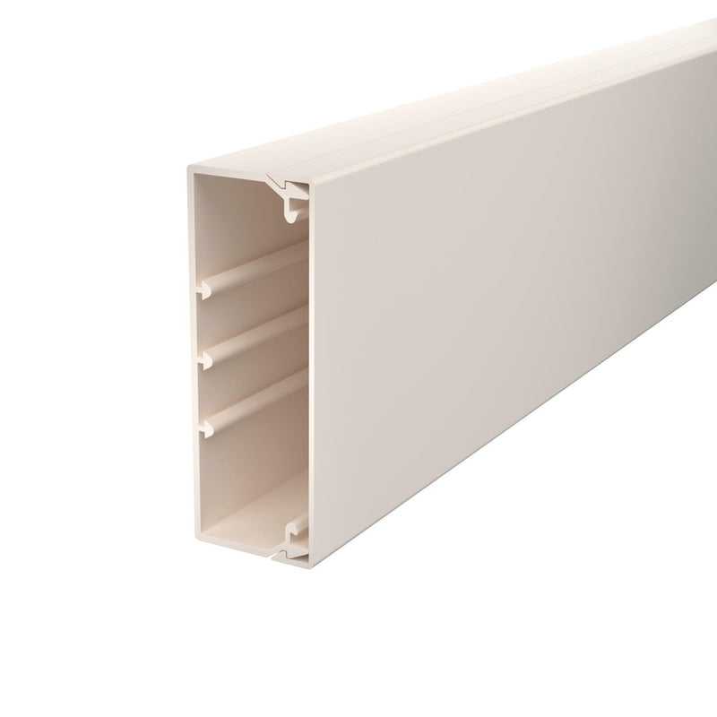 OBO Bettermann - Leitungsführungskanal Wand+Deckenkanal m.Obert. WDK40110CW 40x110mm,PVC − 24 Meter