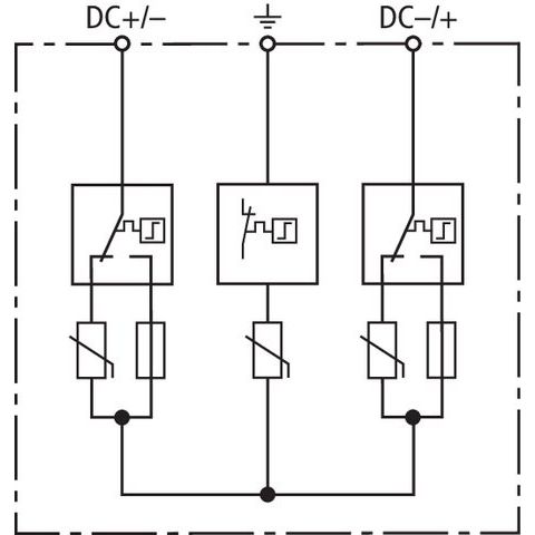 DEHN - Überspannungsableiter für Energietechnik/Stromversorgung Überspannungsableiter DG YPV SCI 1000 f. PV-Anl.b. 1000VDC
