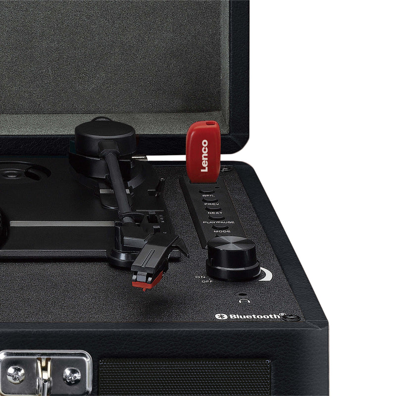 CLASSIC PHONO - Schallplattenspieler Koffer-Plattenspieler TT-115BK Retro,BT