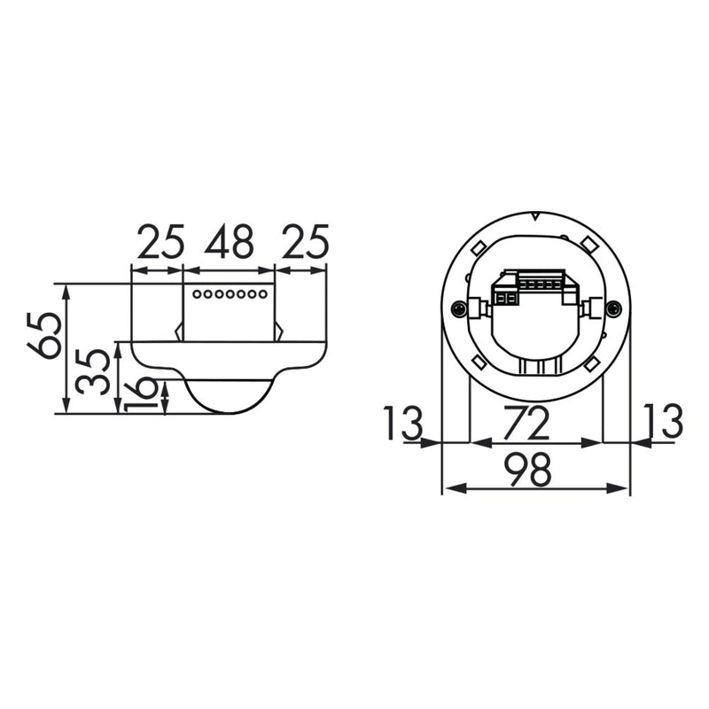 BEG Brück Electronic - Bewegungsmelder/Präsenzmelder komplett Präsenzmelder PD2-M-1C-UP