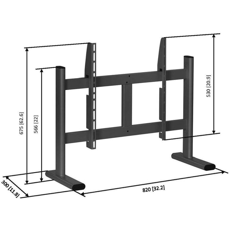 Vogels - Halterung für Audio-/Videosysteme Display-Tischstandfuß PB050 sw