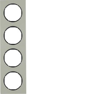 Berker - Abdeckrahmen Rahmen Eds/sw 10142204 4fach