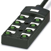 Phoenix Contact - Passiver Sensor-/Aktor-Verteiler (mit Leitung) Sensor-/Aktor-Box SACB-8/16-L #1452725 5-pol.Code-A 180°5m