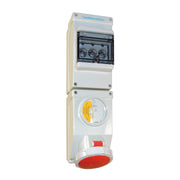 Walther Werke - CEE-Steckdose abschaltbar, abgesichert (IEC 60309) Wasserdichte Wandsteckdose AU139406SN 32A 4P 6h