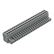 WAGO - Kabelsteckverbinder für Leiterplattensteckverbinder 1-Leiter Federleiste 232-224/026-000 CAGECLAMP 2,5mm²,gr − 10 Stück