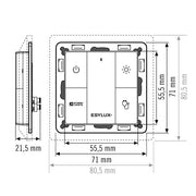 ESYLUX - Bussystem-Tastsensor DALI 4-fach Taster PUSH BUT #EC10431258