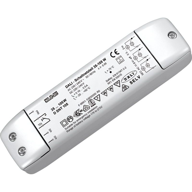 Jung - Trafo für NV-Lichtsystem/NV-Halogenlampe DALI-Schaltnetzteil D SNT 105 für NV-Halogenlampen