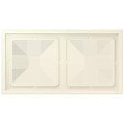 Jung - Abdeckrahmen Rahmen 2-fach LCZ 982 BF 245 blanc ivoire