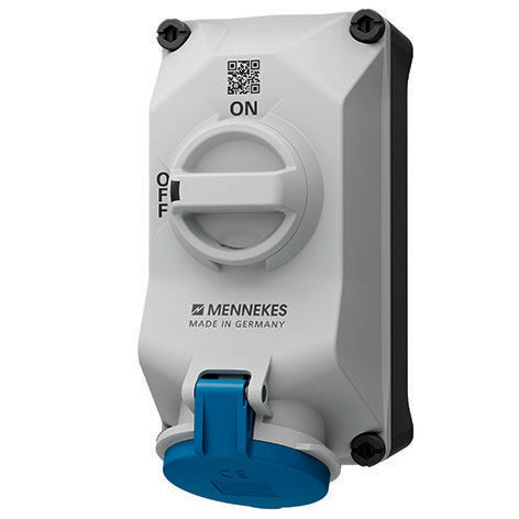Mennekes - CEE-Steckdose abschaltbar, abgesichert (IEC 60309) Wandsteckdose 5603509G DUO 32A5P9h 230V