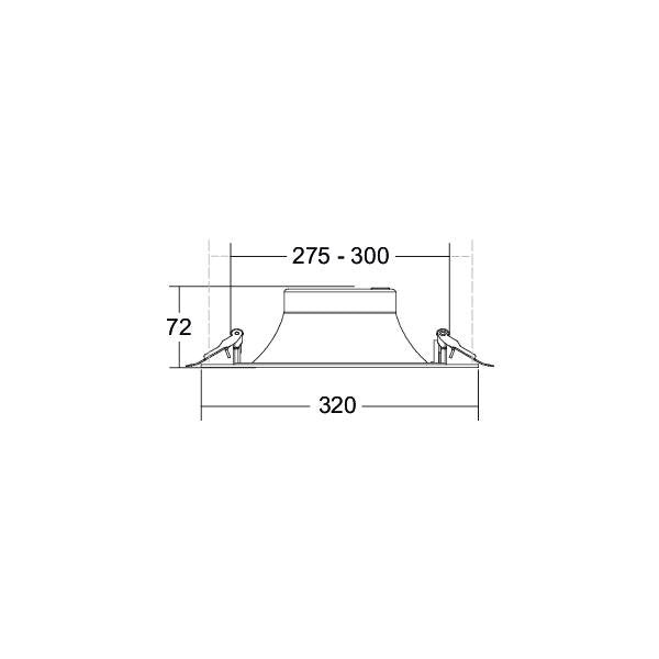Brumberg Leuchten - Downlight/Strahler/Flutlicht LED-Einbaudownlight 230V 40674173DA 3000K